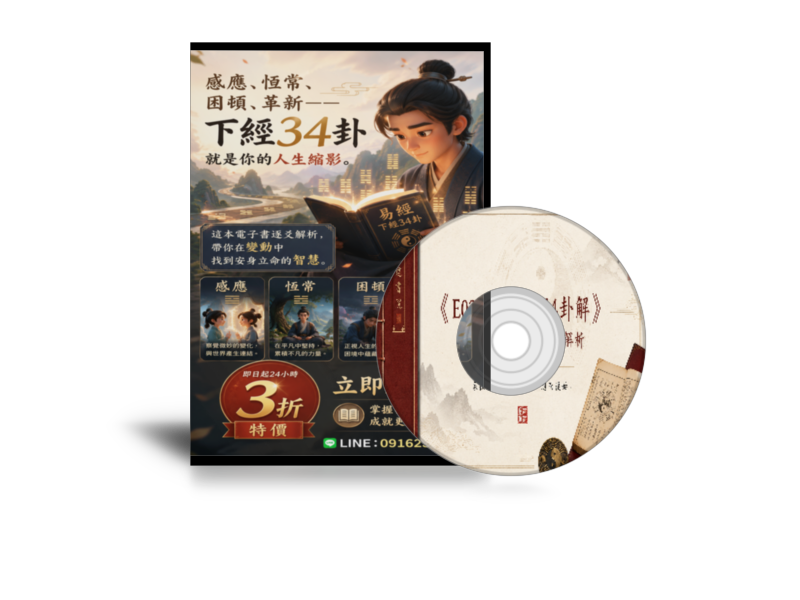 《知達易經64卦解》下經34卦封面